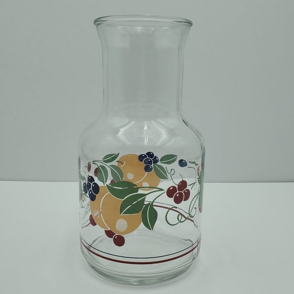 Corelle Coordinates Abundance Open Carafe Clear Glass Juice Decanter - Picture 2 of 7